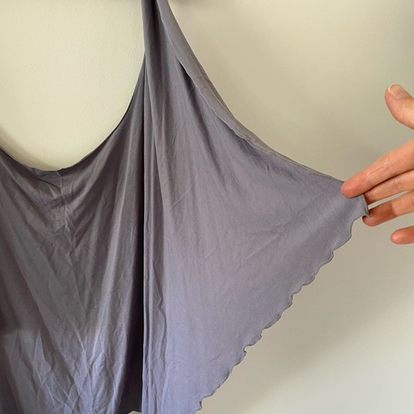 Pretty grey wrap top dress tunic - Picture 5 of 8